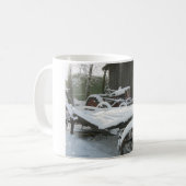 雪の荷車 コーヒーマグカップ (正面左)
