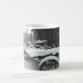 雪の荷車 コーヒーマグカップ (中央)