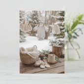 雪の華やぎ | あたたかなココア 招待状 (スタンド正面)