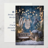 雪の華 | あたたかな冬 招待状 (正面/裏面)