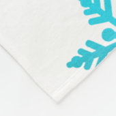 雪の落とし穴 フリースブランケット (角)