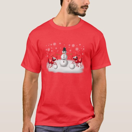 雪の蟻 Tシャツ (正面)