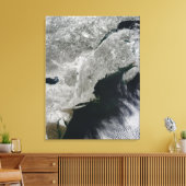 雪の衛星表示 キャンバスプリント (インサイチュ (リビング))