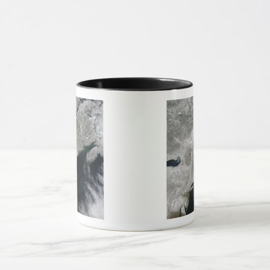 雪の衛星表示 マグカップ (中央)