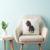 雪の装飾用クッションの美しいバセットハウンド クッション (椅子)