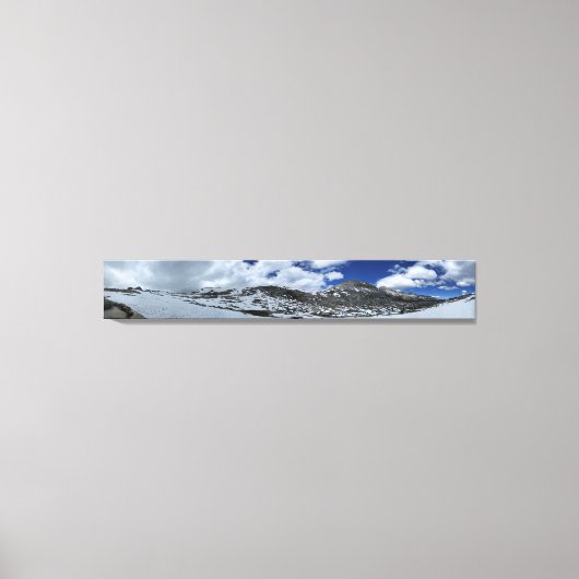 雪の覆われたドナウエ峠 – ジョン・ミュア・トライル キャンバスプリント (正面)