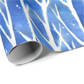 雪の調和：ミニマリストパインラッピング紙 ラッピングペーパー (ロールコーナー)