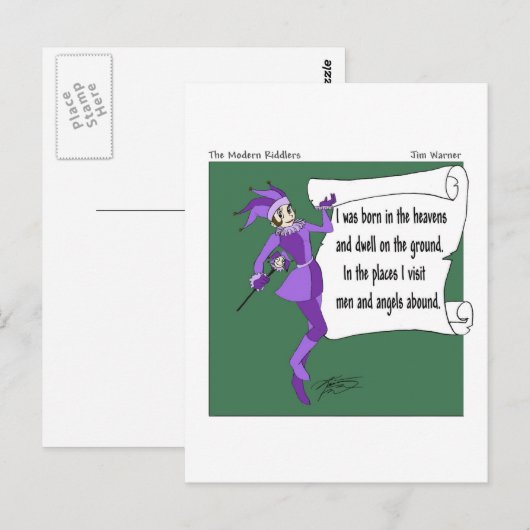 雪の謎 ポストカード (正面/裏面)