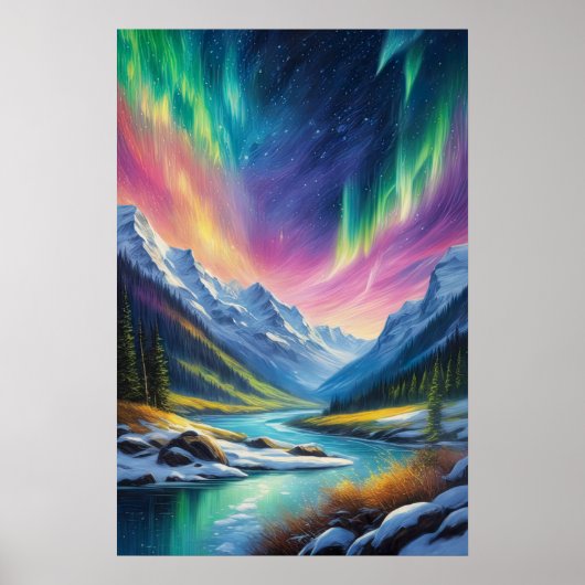 雪の谷の北の光 ポスター (正面)