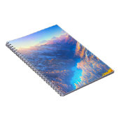 雪の谷の息をのむような風景 ノートブック (右側)