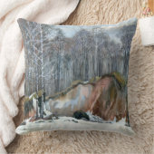 雪の谷間 クッション (ブランケット)