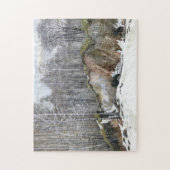 雪の谷間 ジグソーパズル (縦)