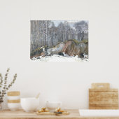 雪の谷間 ポスター (キッチン)