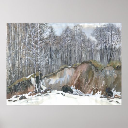 雪の谷間 ポスター (正面)