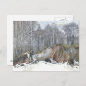 雪の谷間 ポストカード (正面/裏面)