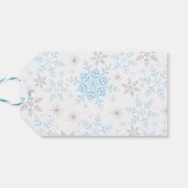 雪の贈り物 ワンダーランド ブルー シルバー ギフトタグ (裏面横)