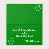 雪の赤いカード (内部フラット)