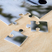 雪の赤いキツネの写真 ジグソーパズル (側面)