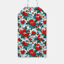 雪の赤いクリスマスハートとホリー