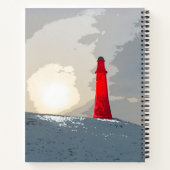 雪の赤い灯台、あなたの名前 ノートブック (裏面)