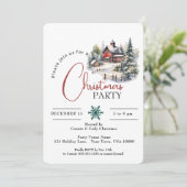 雪の赤い納屋、クリスマスパーティー 招待状 (スタンド正面)