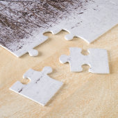 雪の赤い納屋 ジグソーパズル (側面)