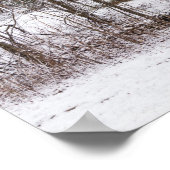 雪の赤い納屋 ポスター (角)