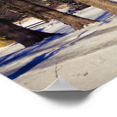 雪の赤い納屋 ポスター (角)