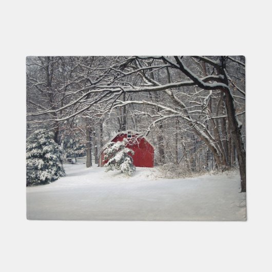 雪の赤い納屋(2011) ドアマット (正面)