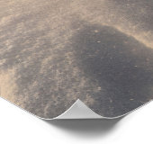 雪の走斜面の犬の群れ ポスター (角)