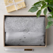 雪の足跡ティッシュペーパー 薄葉紙 (ギフト)