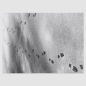 雪の足跡ティッシュペーパー 薄葉紙 (正面)