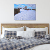 雪の足跡2009 キャンバスプリント (インサイチュ (寝室))