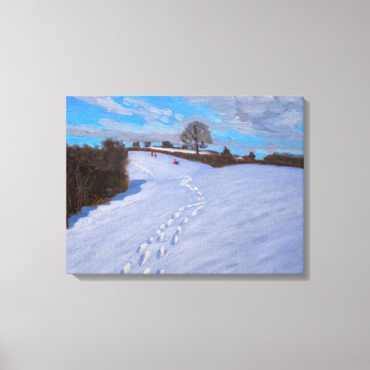 雪の足跡2009 キャンバスプリント (正面)