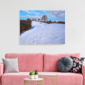 雪の足跡2009 キャンバスプリント (インサイチュ (リビング))