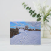 雪の足跡2009 ポストカード (スタンド正面)