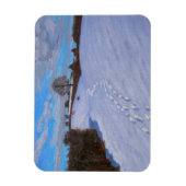 雪の足跡2009 マグネット (縦)