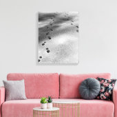 雪の足跡 キャンバスプリント (インサイチュ (リビング))