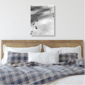 雪の足跡 キャンバスプリント (インサイチュ (寝室))