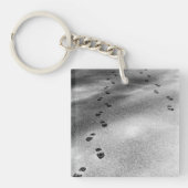 雪の足跡 キーホルダー (正面)