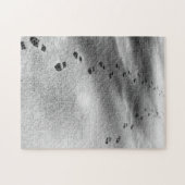 雪の足跡 ジグソーパズル (横)