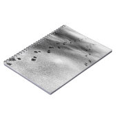 雪の足跡 ノートブック (左側)