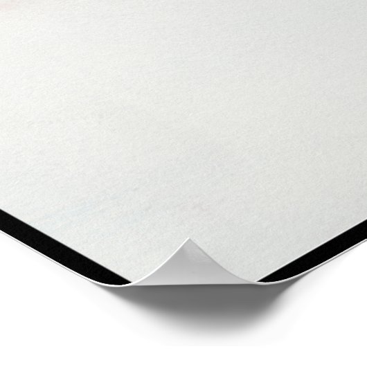 雪の足跡 ポスター (角)