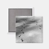 雪の足跡 マグネット (正面/裏面)