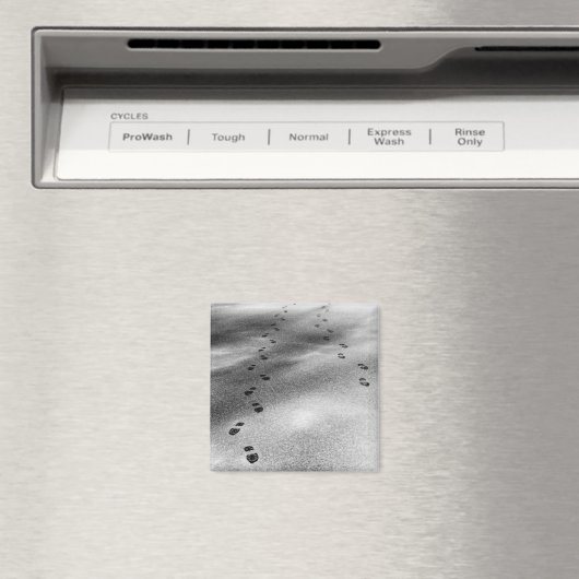 雪の足跡 マグネット (インサイチュ (食洗機))