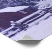 雪の輝く3プリントと聖なる書物、 経典詩 ポスター (角)