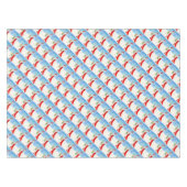 雪の運アートのテーブルクロスでのサンタの贈り物 テーブルクロス (正面(横))