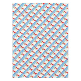 雪の運アートのテーブルクロスでのサンタの贈り物 テーブルクロス