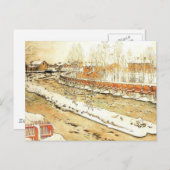 雪の運河 ポストカード (正面/裏面)