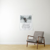 雪の道とムースの冬の詩 タペストリー (インサイチュ)